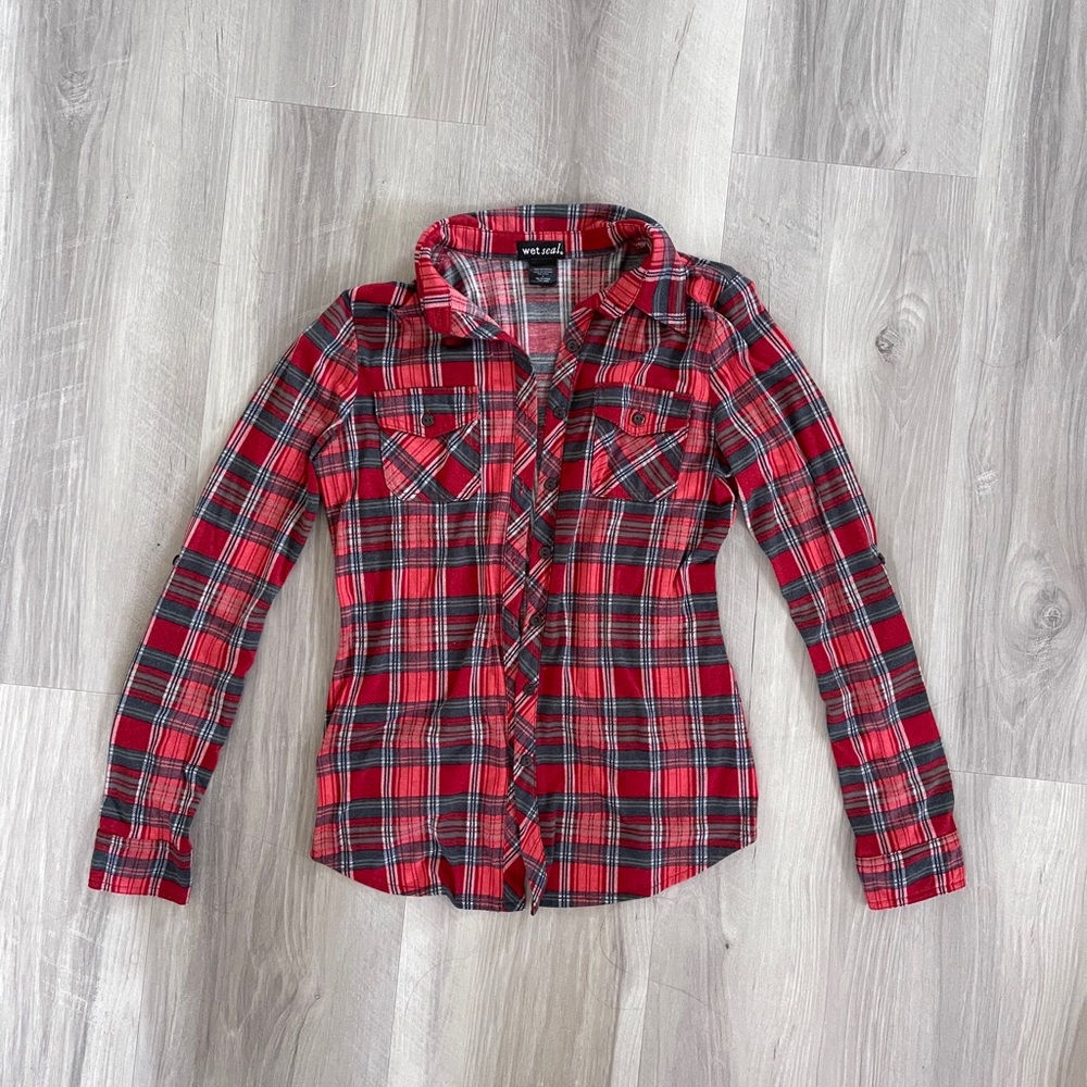 Wet Seal Red Flannel